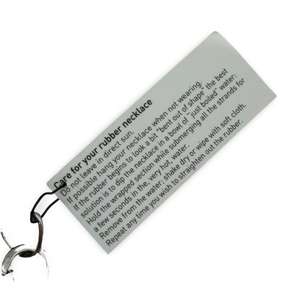 Frank Ideas Green Rubber Necklace NWT - Picture 3 of 10